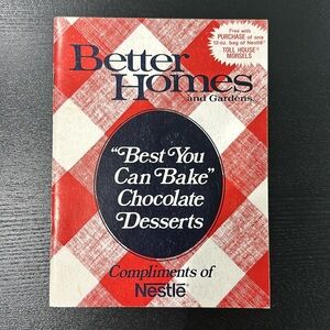 Vintage Nestle Chocolate Desert Baking Cookbook